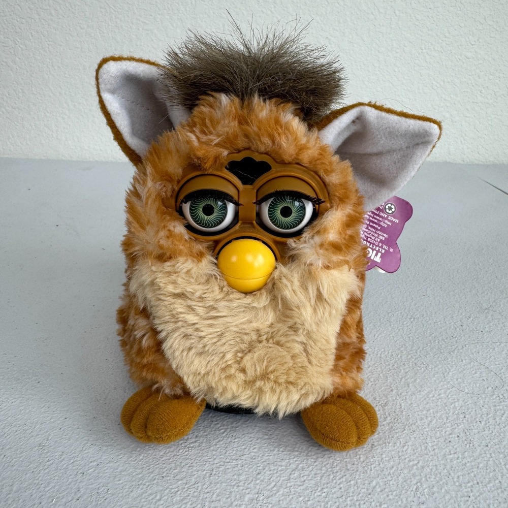 Vintage Tiger Electronics Furby 70-800 Brown Tan Electronic Toy With Tags 1998